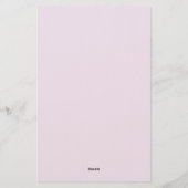 Moderne Monogram Professionele Eenvoudige Pastel K Briefpapier (Achterkant)