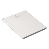 Moderne Monogram Professionele Eenvoudige Pastel K Notitieblok (Schuin)