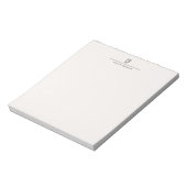 Moderne Monogram Professionele Eenvoudige Pastel K Notitieblok (Linkerzijde)