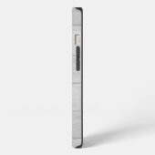 Moderne Monogram Professionele Effen Grijs iPhone Hoesje (Linkerkant)