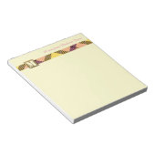 Moderne Monogram Professionele Manuscript Naam Tar Notitieblok (Schuin)