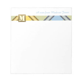 Moderne Monogram Professionele Manuscript Naam Tar Notitieblok