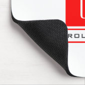 Moderne monogram professionele platina Eenvoudige  Muismat (Hoek)