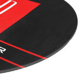 Moderne monogram professionele platina Eenvoudige  Snijplank (Hoek)