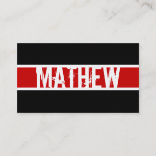 Moderne Monogram profielkaart Visitekaartje