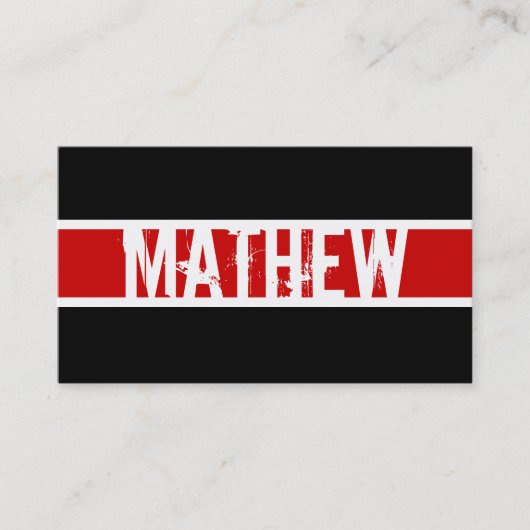 Moderne Monogram profielkaart Visitekaartje (Voorkant)