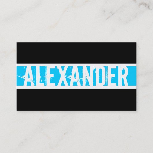 Moderne Monogram profielkaart Visitekaartje (Voorkant)