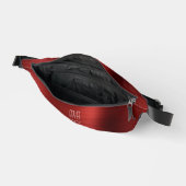 Moderne Monogram Rood Heuptasje (Open)