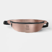 Moderne Monogram Rose Goud Heuptasje (Voorkant)