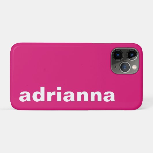 Moderne Monogram Roze Case-Mate iPhone Case (Achterkant (horizontaal))