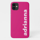 Moderne Monogram Roze Case-Mate iPhone Case (Achterkant)