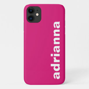Moderne Monogram Roze Case-Mate iPhone Case