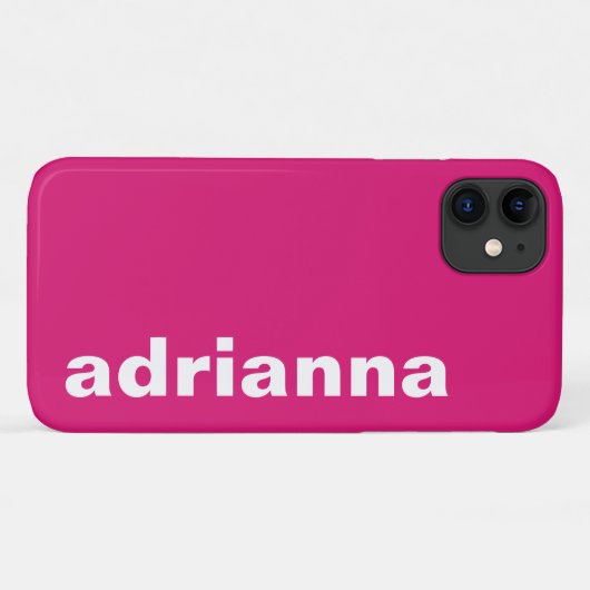 Moderne Monogram Roze Case-Mate iPhone Case (Achterkant (horizontaal))