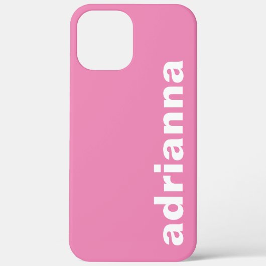 Moderne monogram roze Case-Mate iPhone case (Achterkant)