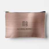 Moderne Monogram Roze Goud Etui (Voorkant)
