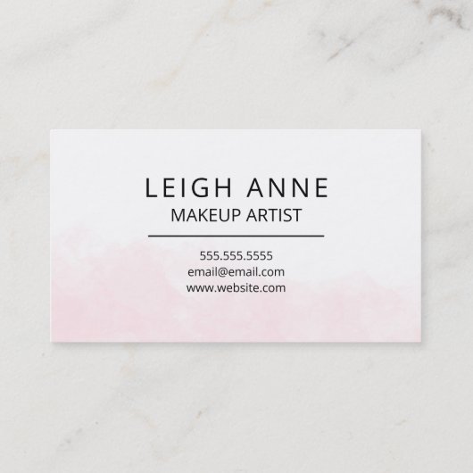 Moderne monogram roze gouden Waterverf driehoek Visitekaartje (Achterkant)