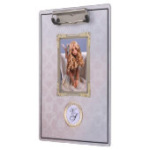 Moderne Monogram Roze Lavendelpop#2 Klembord (Links)