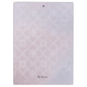 Moderne Monogram Roze Lavendelpop#2 Klembord (Achterkant)