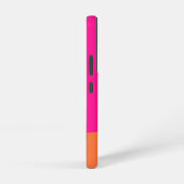 Moderne Monogram Roze Oranje Samsung Galaxy Hoesje (Rechterkant)