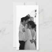 Moderne Monogram Save the Date Huwelijkskaart. (Achterkant)