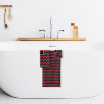 Moderne Monogram scharlakenrood bruin zwart Chevro