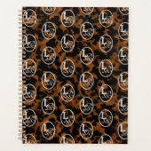 Moderne Monogram Schildpad Patroon Planner (Voorkant)