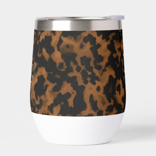 Moderne Monogram Schildpadprint (Links)