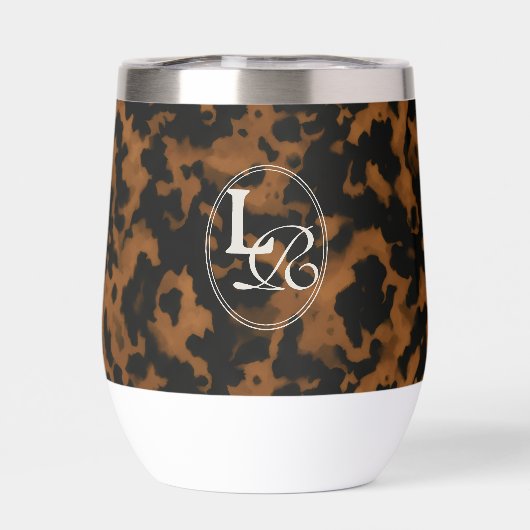 Moderne Monogram Schildpadprint (Achterkant)