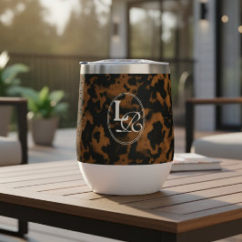 Moderne Monogram Schildpadprint