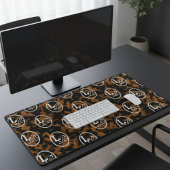 Moderne Monogram Schildpadprint Bureaumat