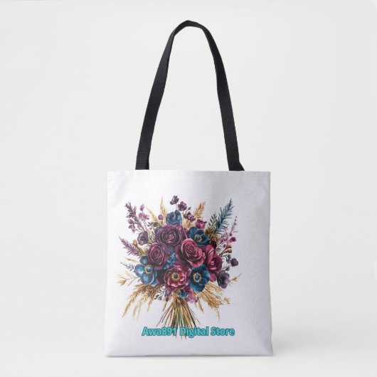 Moderne monogram schoudertas tote bag (Voorkant)