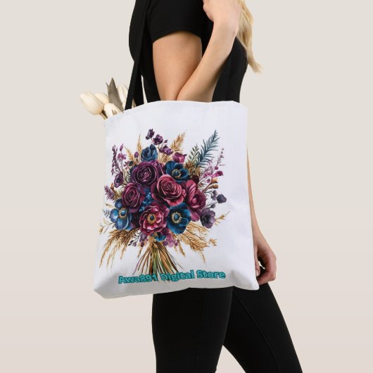 Moderne monogram schoudertas tote bag (Dichtbij)