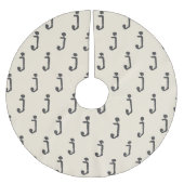 Moderne monogram schrijfmachine typografie kerstboom rok (Voorkant)