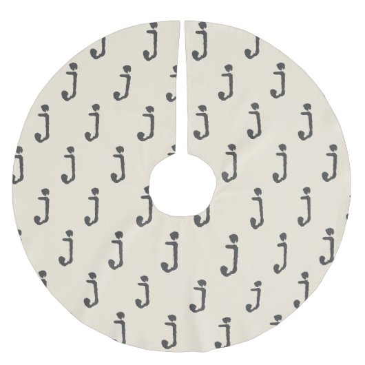 Moderne monogram schrijfmachine typografie kerstboom rok (Voorkant)