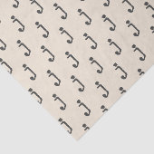 Moderne monogram schrijfmachine typografie tissuepapier (Detail)