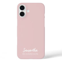 Moderne Monogram Script Naam iPhone 16 Plus Hoesje