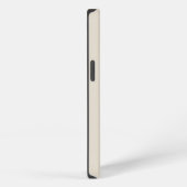 Moderne monogram script naam logo beige iPhone hoesje (Rechterkant)