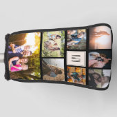 Moderne monogram serie Foto Collage Cool Trendy Golfheadcover (Voorkant)