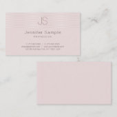 Moderne monogram Sjabloon Elegant Professional Visitekaartje (Voorkant / Achterkant)