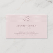 Moderne Monogram Sjabloon Elegant Professioneel Visitekaartje (Voorkant)