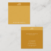 Moderne Monogram Sjabloon Elegante Trend Kleuren C Vierkante Visitekaartje (Voorkant / Achterkant)