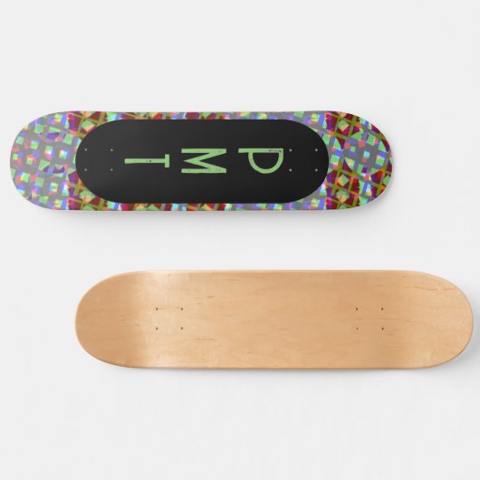 Moderne Monogram Skateboard (Horizontaal)