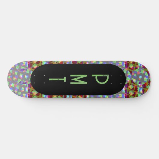 Moderne Monogram Skateboard (Horizontaal)