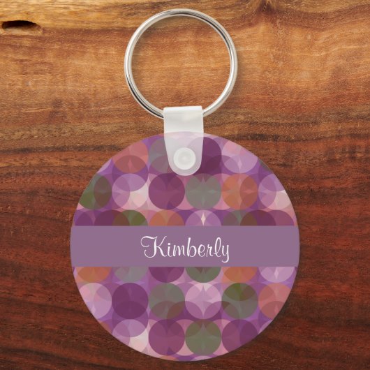 Moderne monogram stijl sleutelhanger (Voorkant)