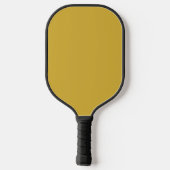 Moderne Monogram Stijlvolle Douane Metalen Goud Pickleball Paddle (Achterkant)