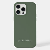 Moderne Monogram Stijlvolle Minimalistische Script iPhone Hoesje (Achterkant)