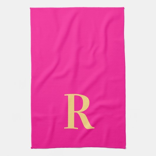 Moderne Monogram Theedoek (Verticaal)