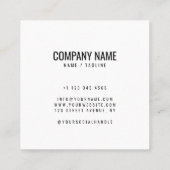 Moderne monogram trendy gold elegant contactkaartje (Achterkant)