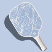 Moderne Monogram Trendy Tropische Periwinkle Pickleball Paddle