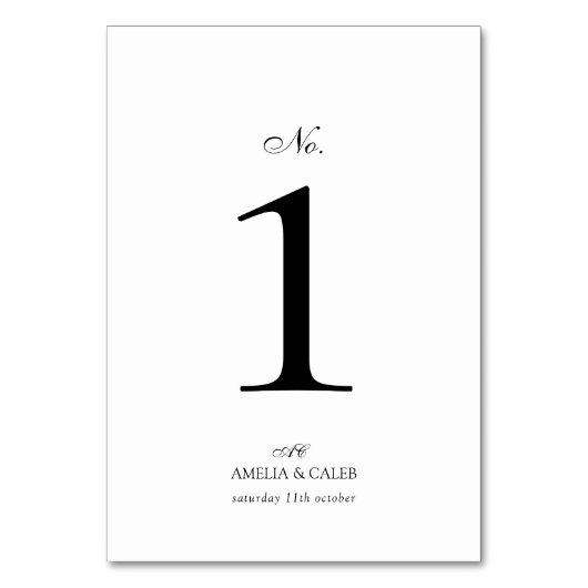 Moderne Monogram Typografie Script Bruiloft Kaart (Achterkant)
